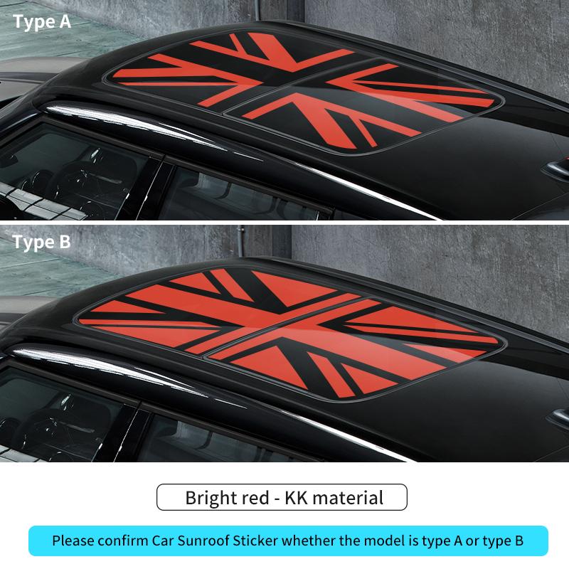 BFZ1 Car Sunroof Stickers Roof Window Film Vinyl Sunshade Sticker For MINI Cooper F56 F60 R55 R56 R60 U25 Countryman Auto Decal