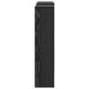 Radiator Cover Black Oak Effect 205 x 21.5 x 83.5 cm