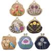 DIY Crafts Handmade Coin Purse Wallet Cross Stitch Flower Patterns Embroidery Starter Kit