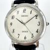 [USED] Battery SEIKO DOLCE Round Vintage White Watch