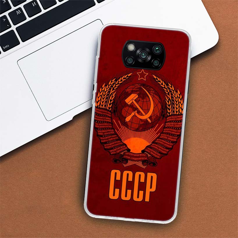 Чехол для телефона с флагом СССР для Xiaomi Mi 11 Lite 11i 12X 12 9 8 11T 10T 9T Pro 10 5X 6X Ultra 5G Cover Coque Capa