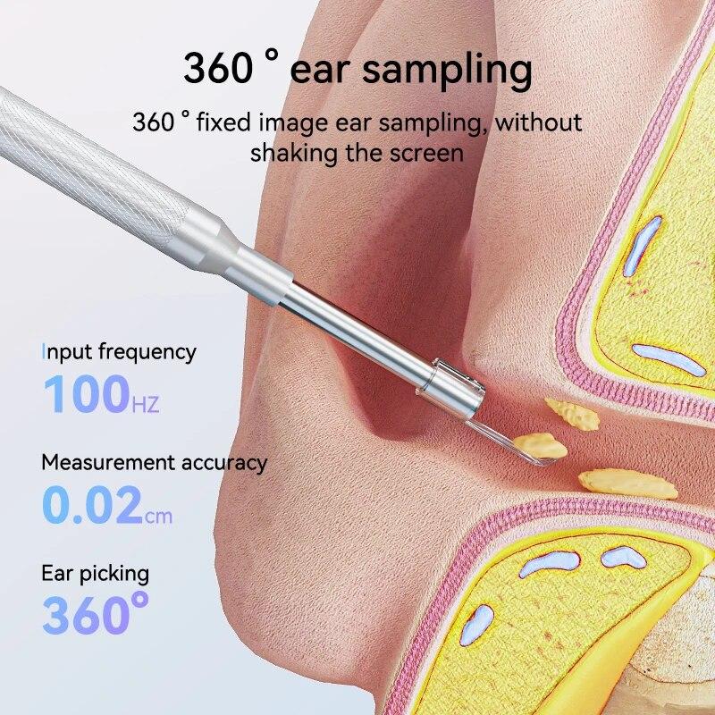 Digital Otoscope Camera Ear Camera With 4.3 Inch IPS Screen Ultra Clear View Ear Scope Camera 3.9mm Ear Wax Removal Tool