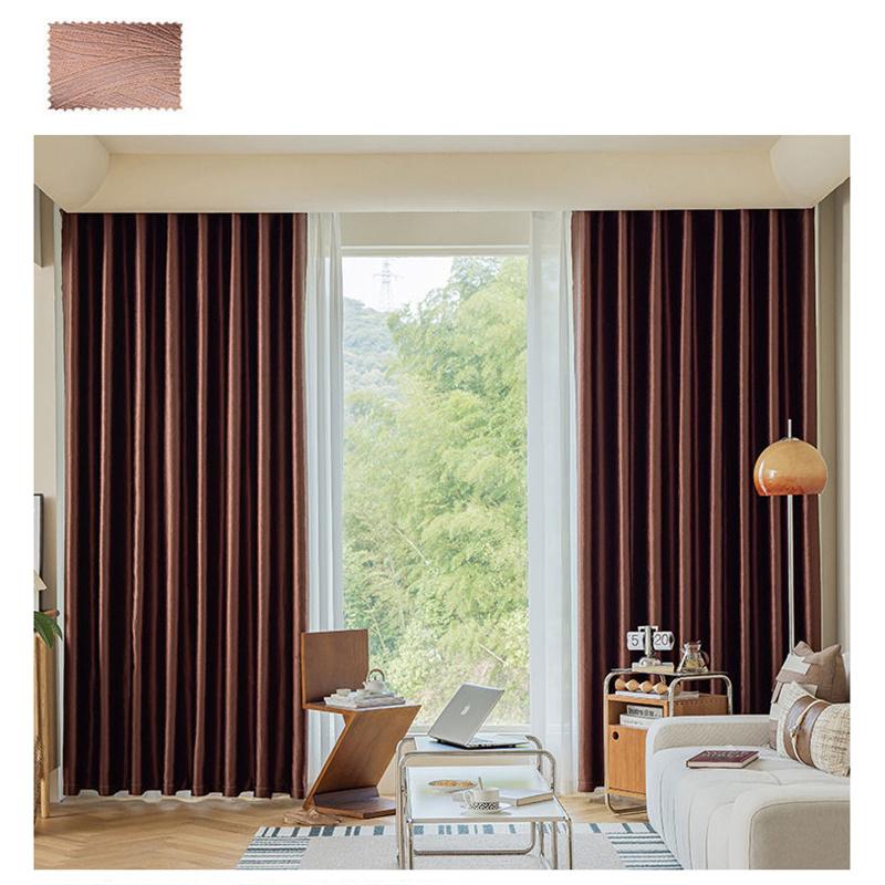 Сплошной цвет затемняющие шторы с высоким диапазоном затемнения для спальни, гостиной, конференц-зала, разделителя домашнего декора
