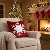 Festive Christmas Pillow Cover Unfilled Throw Pillow Cover Xmas Sofa Pillowcase  Holiday Decor