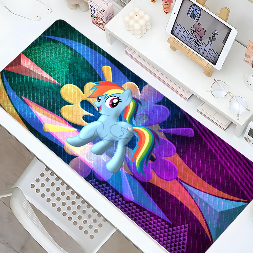 Мой L-LittleS P-PonyS Коврик для мыши Игровой с блокирующим краем Большой Компьютерный Геймерский Большой Резиновый Арт Коврик для мыши милый Ноутбук Настольный коврик