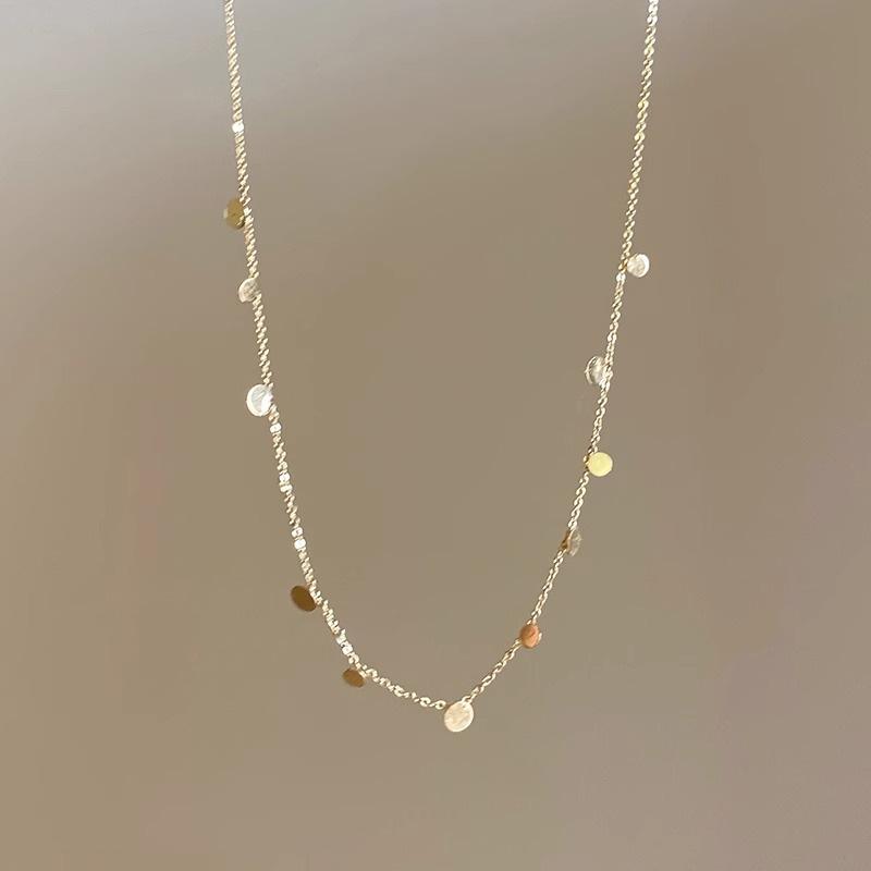 Melad Tiger Eye Stone Bead Stacked ожерелье для женщин High End свитер свитер цепочка для свитера новая взрывная цепочка на шею