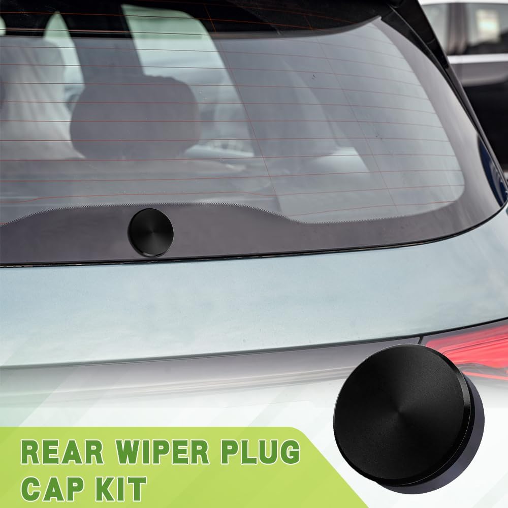 Car Wiper Plug, Rear Wiper Plug Cap Kit, Wiper Plug Cover, Car Rear Windshield Wiper Grommet Cap, Wiper Delete Kit Block Off Plug Cap for Honda