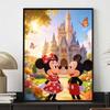 Disney Mickey and Minnie Mouse castle butterfly flower diamond painting handmade diy mosaic art painting kit home decoration