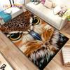 Милый ковер с 3D мультяшным рисунком совы, ковер для дома, гостиной, детской спальни, дивана, коврик для двери, декор, детские игры, нескользящий напольный коврик