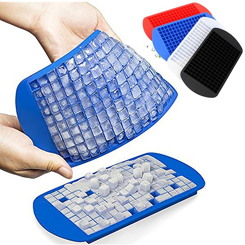 Silicone Mini Ice Cube Trays Small Ice Cube Molds Silicone Ice Cube Maker Foldable Ice Cube Tray Kitchen Popsicle Mold