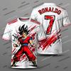 2026 Новинки Dragon Ball Z Goku/Vegeta Специальное издание Футбольная майка Ronaldo №7 Футболка Фанатский специальный комплект майки