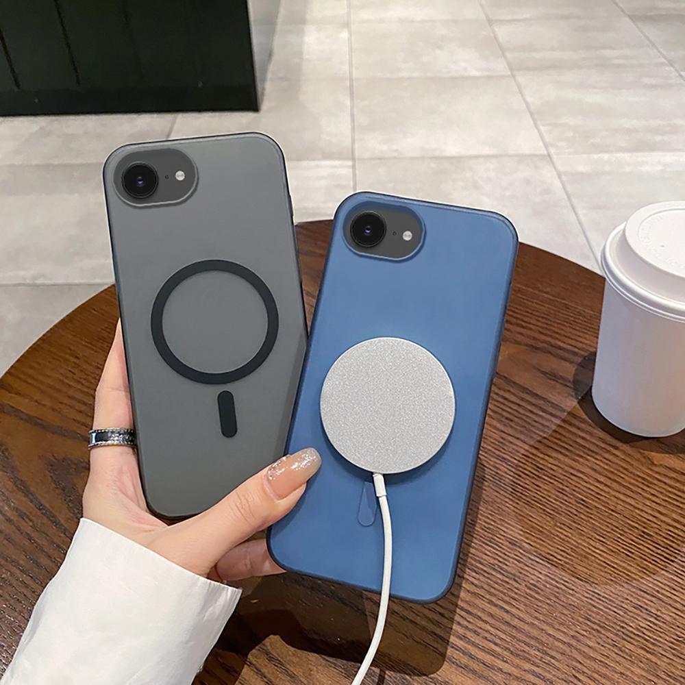 Чехол для iPhone 16e, совместимый с MagSafe, с точными вырезами, матовая поликарбонатная накладка для телефона