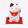 Yakushi Kiln Maneki-neko (Mike, Medium) Bring Good Fortune (with Good Luck Sticker)
