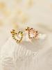 Минималпирсинг Серьги-гвоздики 14K Скрученное Сердце