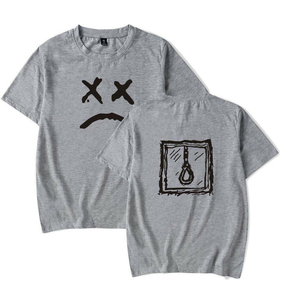 Tshirt Lil Peep Triste Emotion Rappeur Causal Tee Noir Blanc Femme Polo Homme