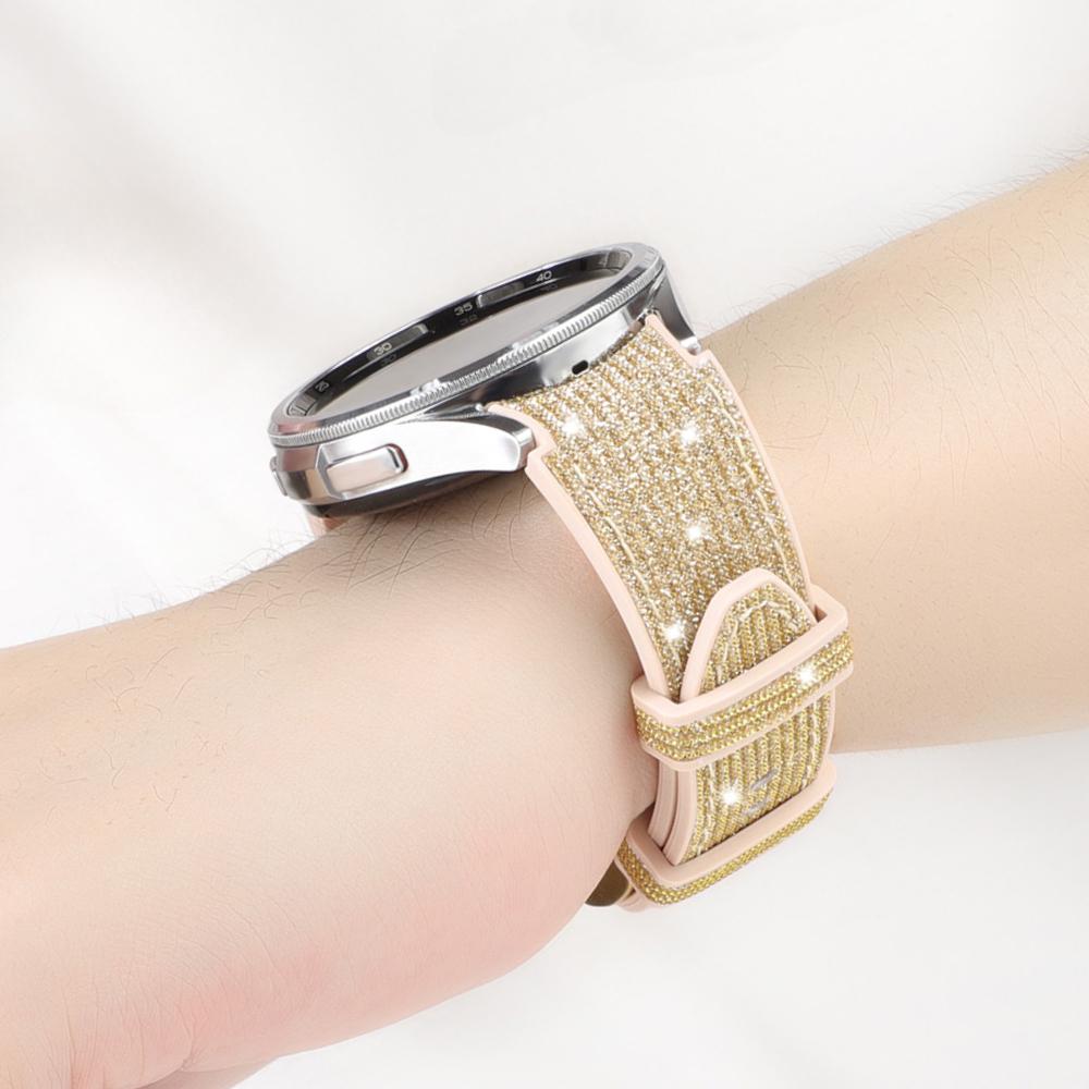 Ремешок без зазоров для Samsung Galaxy Watch 7 40мм/44мм, браслет с блестящим градиентным цветом, силиконовый ремешок для Galaxy Watch7 FE 6 4 Classic/5 Pro 45мм 43мм 46/47мм