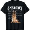 Anatomy Of A German Shepherd Funny Cute Dog Mom Dad T-Shirt