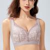 Thin No-rims Plus-size Bra for Women Adjustable Push-up Anti-sagging Bra for Large Breasts