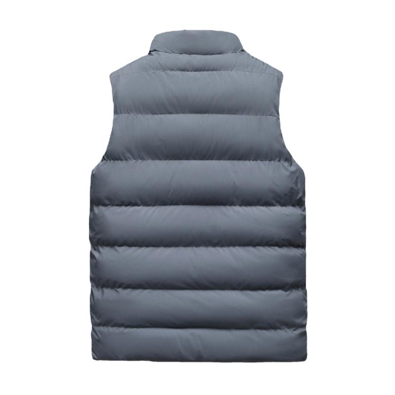 Mens Sleeveless Body Warmer Puffer Quilted Padded Bomber Jackets Lamb Fleece Vest