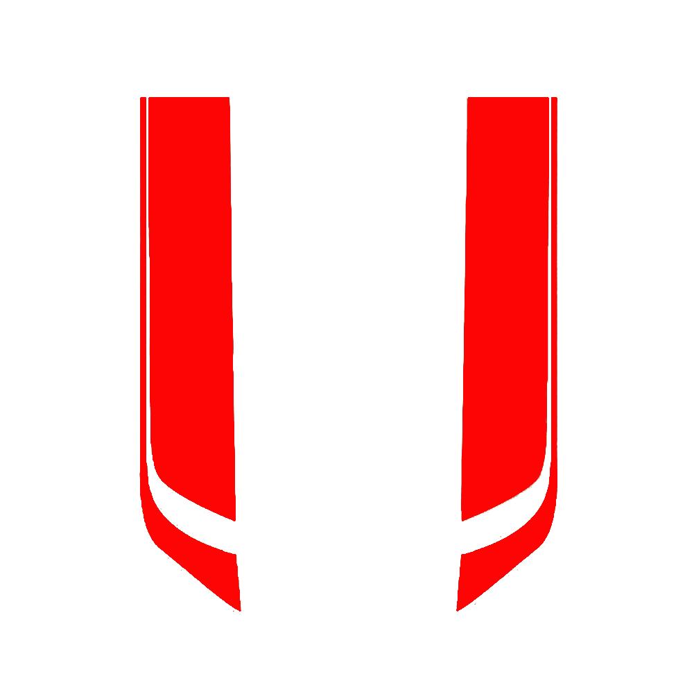 Наклейки на капот спортивные полосы