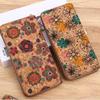 Длинный кошелек с узором пейсли и цветочным узором в стиле ретро, кошелек-клатч на молнии вокруг богемного женского кошелька, большой держатель для кредитных карт