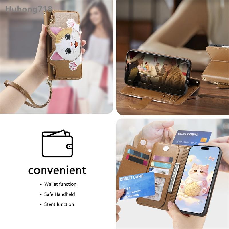 For Redmi Note 10 JE 10T 11S 11T 12 Explorer Turbo 12R 13 Max Pro Plus 4G 5G Case Flip Leather Zipper Coin Purse Wallet Cover Multi Card Slots