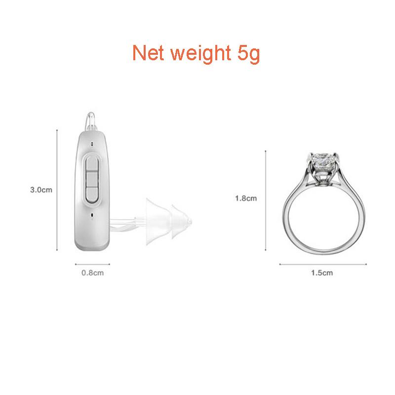 MY-2 Hearing Aids Audifonos Inalambricos Elderly Adjustable Wireless RIC Hearing Aid Ear Sound Amplifier with Rechargeable Base