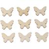 100pcs Unfinished Unfinished Wooden Cutouts Wooden Blank Wood  Tree Decoration
