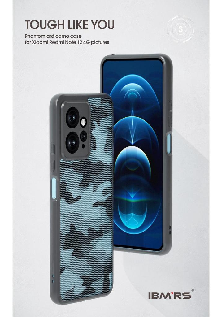 Прочный чехол Redmi Note12 4G Camo со ремешком