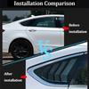 Для Ford Mondeo Fusion Седан 2013-2018 ABS Пластик Заднее Окно Четверть Жалюзи Накладка Боковой Вентиляционный Отвод Автомобильные Клейкие Аксессуары