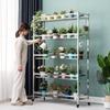 HC Stainless Steel Multi-Tier Plant Stand with Wheels