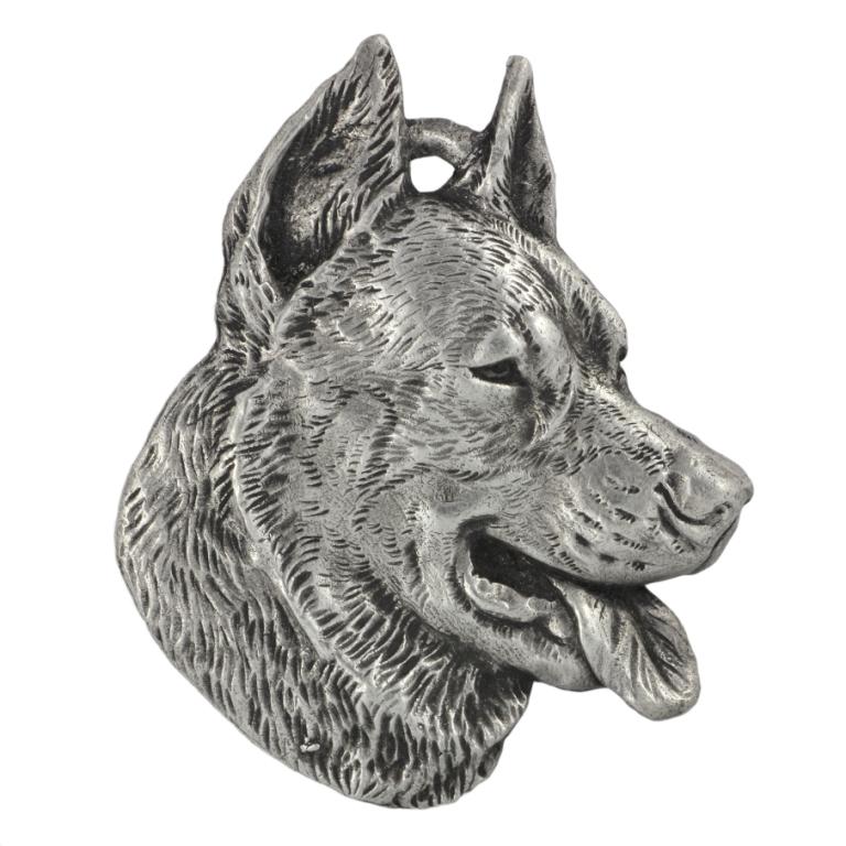Berger de Beauce, Beauceron, Beauce Sheep Dog - Dog necklace in gift box, silver-plated locket for dog fan, striking pendant by Art-Dog brand