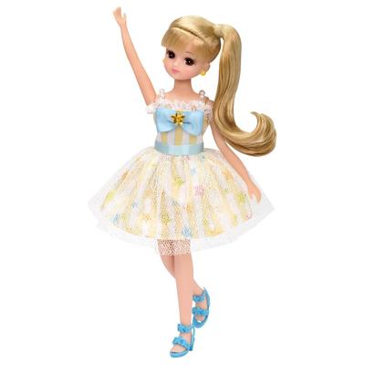 TAKARA TOMY Платье, красочная кукла, игрушка для детей от 3 лет, соответствует стандартам безопасности игрушек, имеет сертификат ST Mark Licca TAKARA TOMY "Licca-chan LW-04 Star"