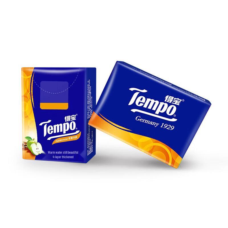Мини-платочки Tempo с влажными салфетками