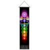 Seven Chakra Tapestry Vertical Wall Hanging Tree of Life Tapestry Tassel Yoga Meditation Tapestry for Bedroom Living Decoration