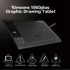 G10 1060Plus Graphic Tablet 10x6 Inch Designer Digital Drawing Tablet 8192 Levels Battery-Free Pen 10moons for Windows & Mac