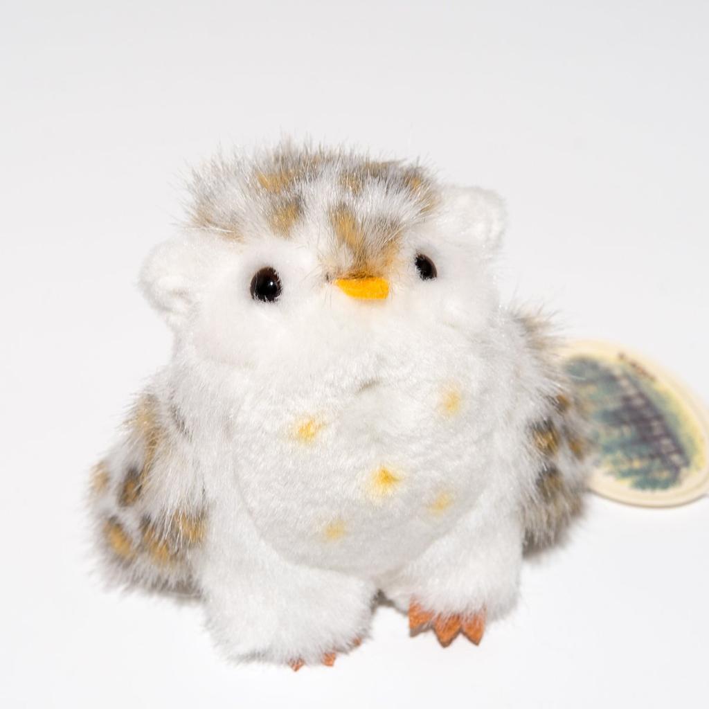 Takenoko Petit Forest Friends брелок сова белая плюшевая игрушка 68122