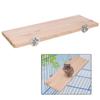 Rectangle Natural Wood Pet Hamster Chinchilla Chipmunk Cage Chew Toy Stand Platform Pedal Board