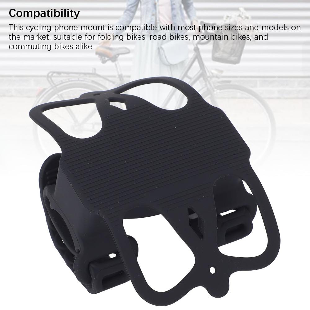 Tool-Less Install Bike Phone Mount Silicone Mountain Bike Phone Band  Outdoor Cycling