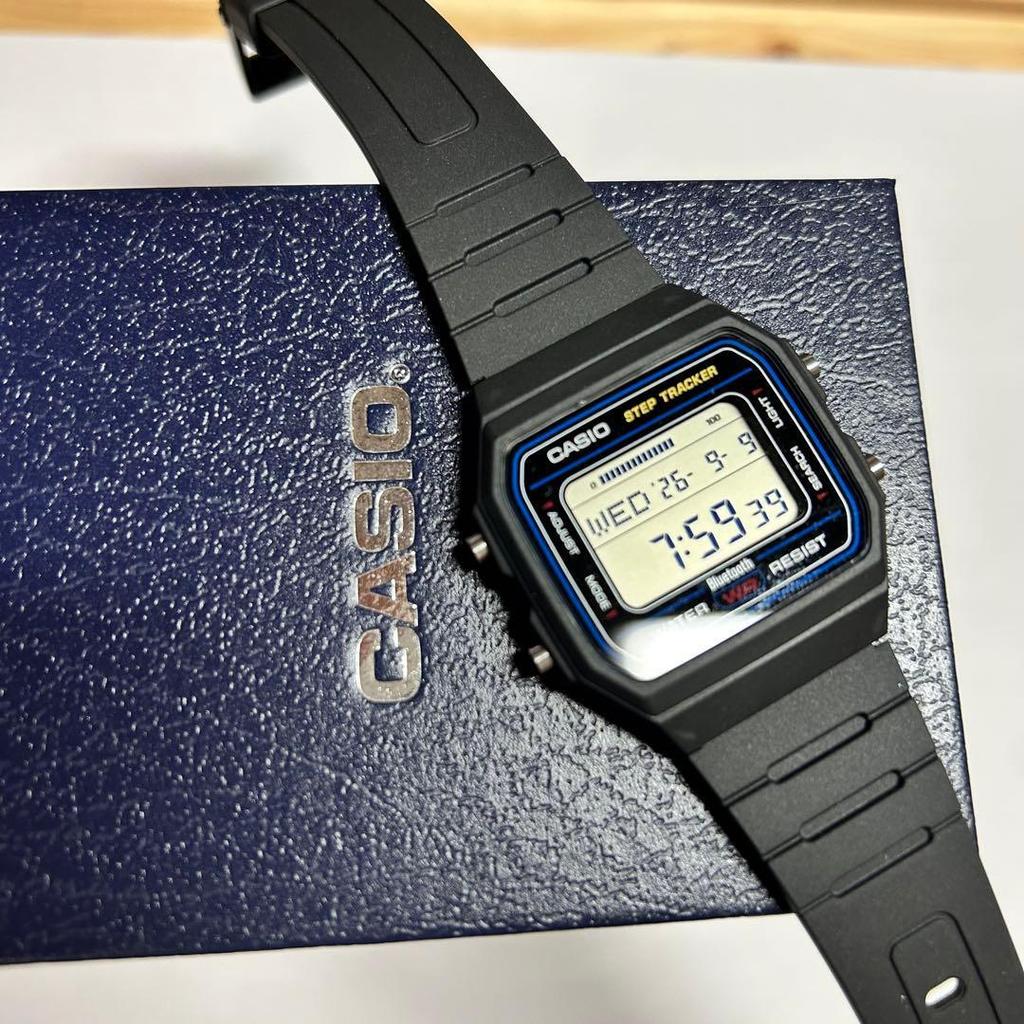 Casio Цифровые часы F-B100W-1A-JF Черные