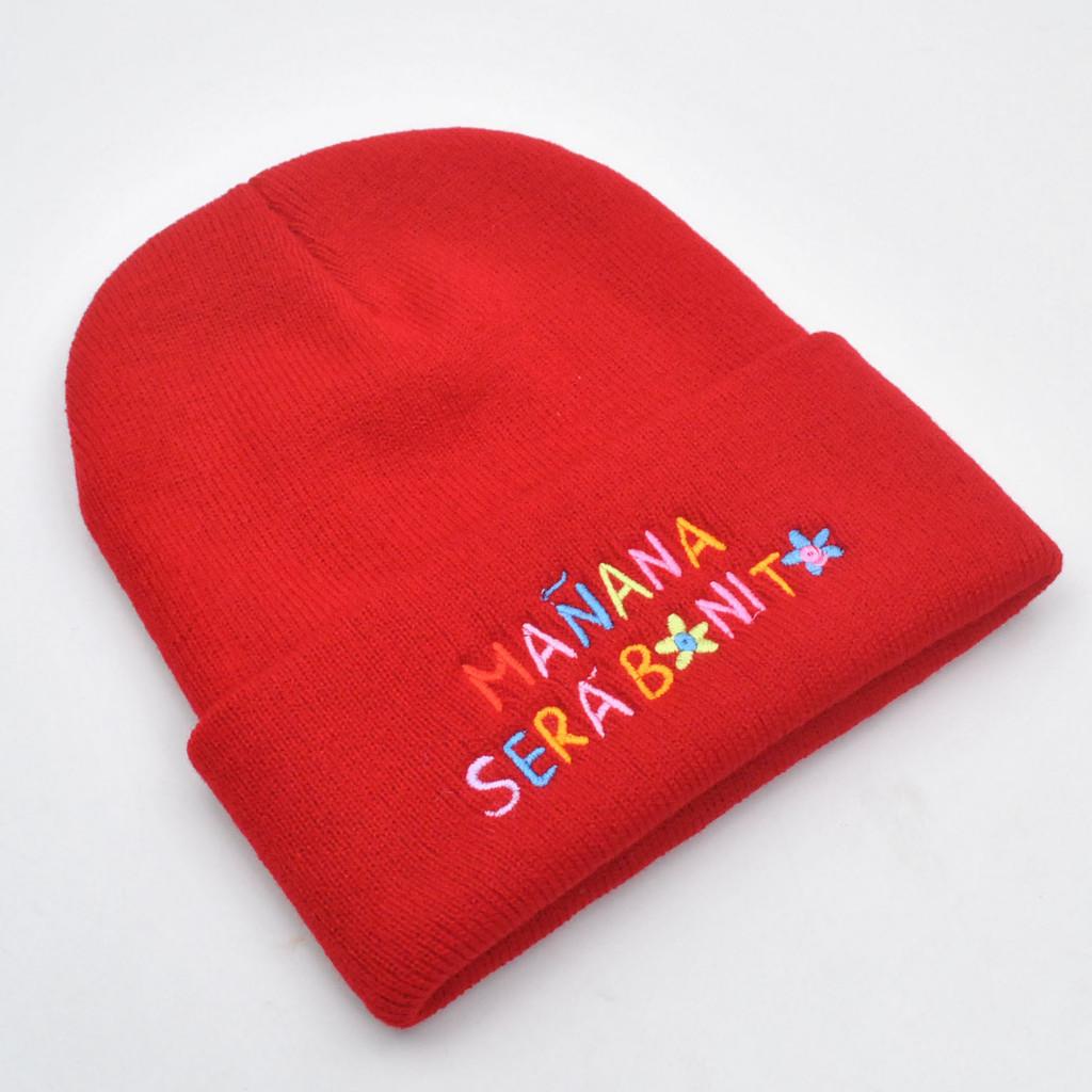 Letter Knit Cap For Adults Windproof Cold Weather Casual Accessory