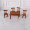 Small Dining Seat For Dollhouses Figures Flexible Wood Figure Furniture Enduring Design