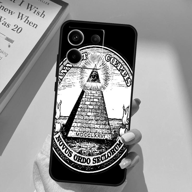Чехол-футляр Illuminati Eye Occult Pyramid для Xiaomi Redmi Note 14 13 10 11 12 15 Pro Plus Чехол для Redmi 15 14C 12C 10C 13C 15C
