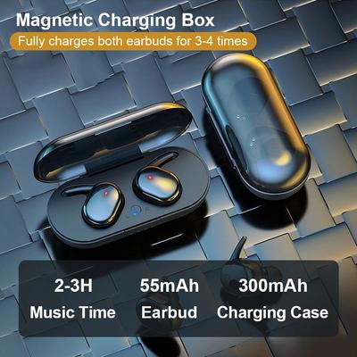 QUEED Беспроводные Bluetooth-наушники с сенсорным управлением, стерео, двойные, TWS, с функцией Power Bank, 5.0