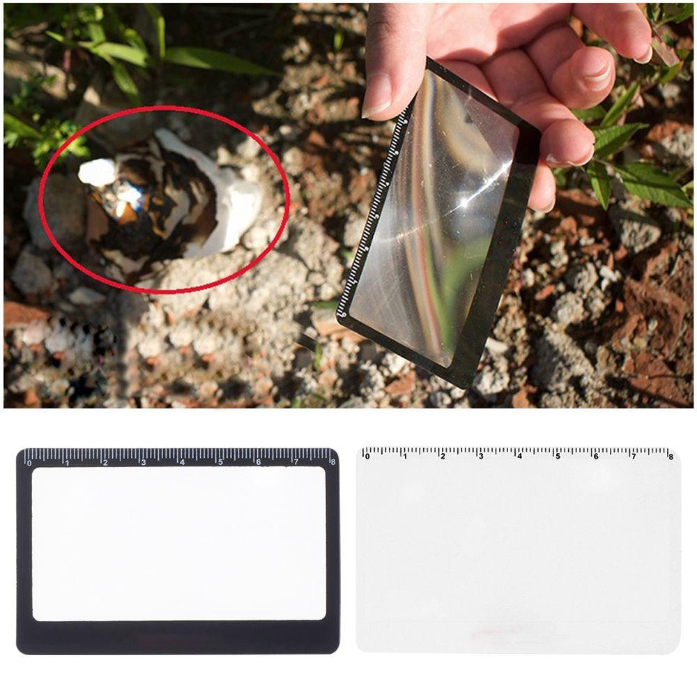 Scale Convinient Magnifier Sheet Outdoor Focused Ignition X3 Magnifying Book Page Magnification