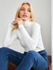 Women's High-Neck Knitted Pullover / Base Layer