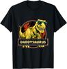 Футболка Daddysaurus Папа Динозавр День Рождения День Отца Футболка T-Rex Унисекс Летний Стритвир Топы Харадзюку Camisas Стритвир