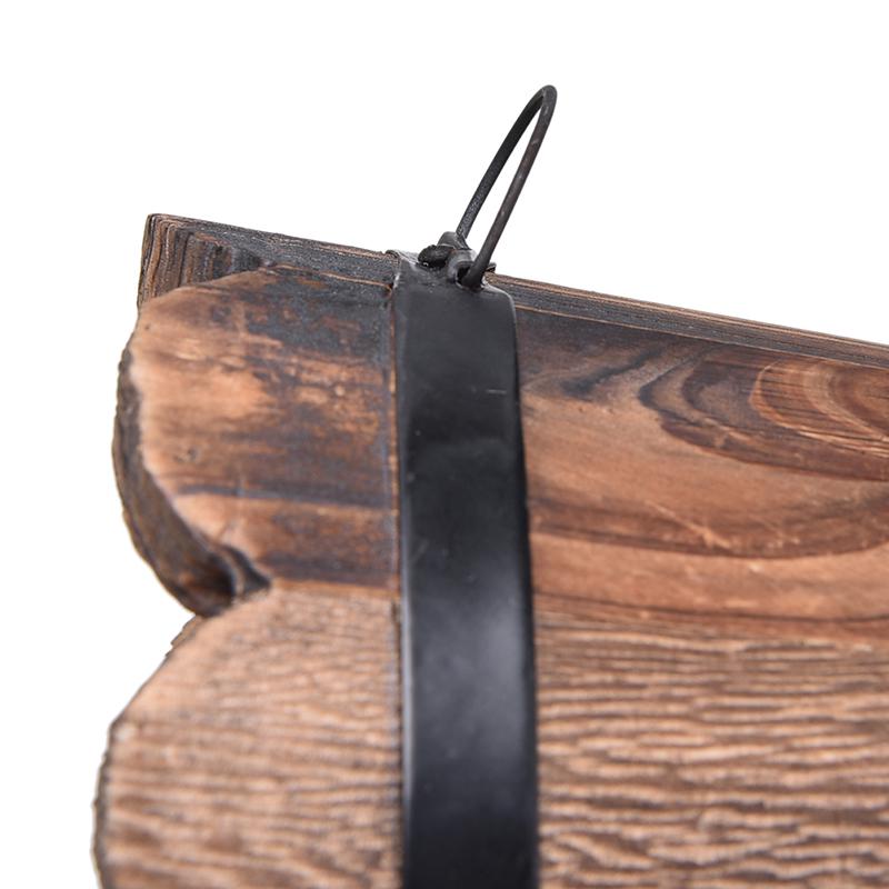 Деревянная круглая бочка-кашпо для цветов, домашний офис, сад, свадебный декор