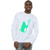 DC Comics Mens Aquaman Aqua Silhouette Sweatshirt