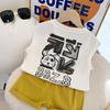 Kids Cotton Sleeveless Vest Summer Boys Girls Korean Casual T Shirt Top